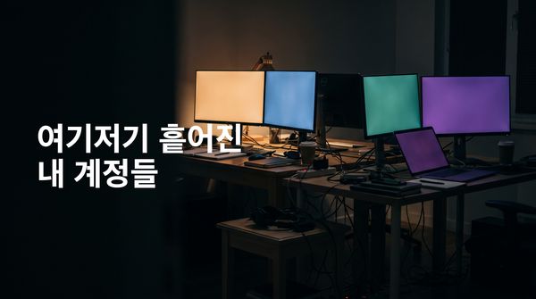 여기저기 흩어진 내 계정들