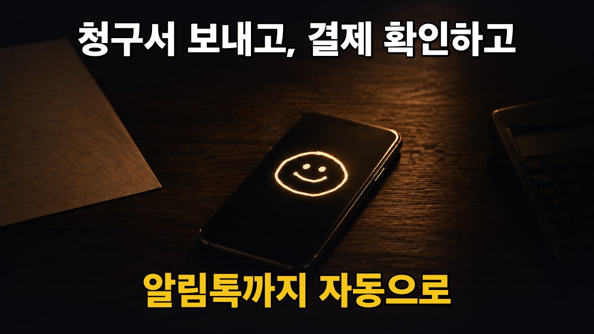 청구서 보내고, 결제 확인하고, 알림톡까지 자동으로